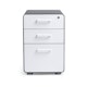 Charcoal + White Stow 3-Drawer File Cabinet,White,hi-res