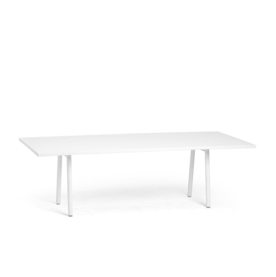 Series A Conference Table, White, 96x42", White Legs,White,hi-res