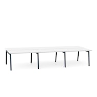 Series A Double Desk for 6, Charcoal Legs,,hi-res