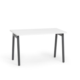 Series A Single Desk for 1, Charcoal Legs