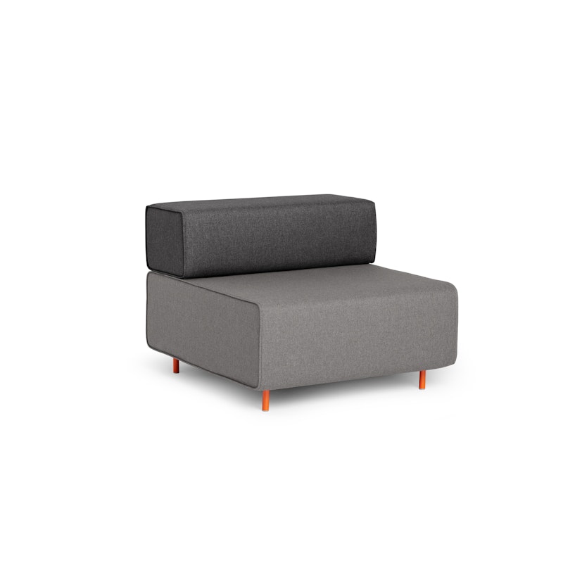 Gray + Dark Gray Block Party Lounge Chair,Gray,hi-res image number 0.0