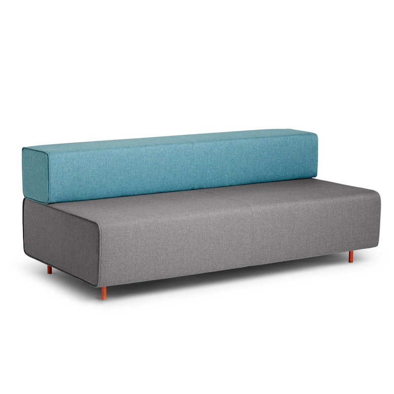Gray + Blue Block Party Lounge Sofa,Gray,hi-res image number 0.0