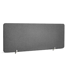 Dark Gray Pinnable Fabric Privacy Panel, 45 x 17.5", Face-to-Face,Dark Gray,hi-res