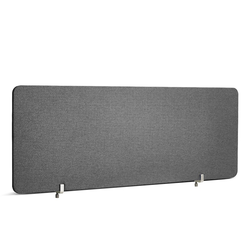 Dark Gray Pinnable Fabric Privacy Panel, 45 x 17.5", Face-to-Face,Dark Gray,hi-res image number 0.0