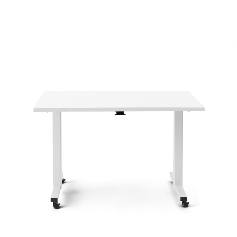 Irons Flip Top Training Table, White, 47", White Legs,White,hi-res image number 4