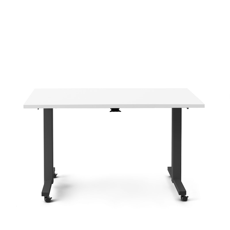 Irons Flip Top Training Table, White, 57", Charcoal Legs,White,hi-res image number 3.0