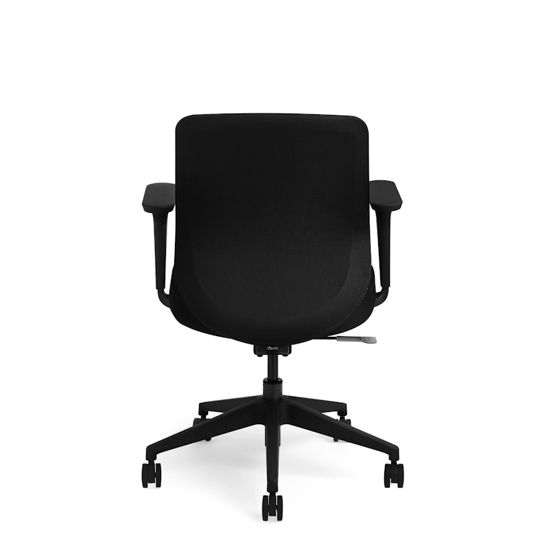 Black Max Task Chair, Mid Back, Black Frame,,hi-res image number 3.0