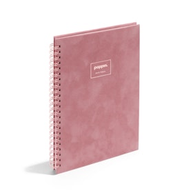 Dusty Rose Velvet Medium Spiral Notebook