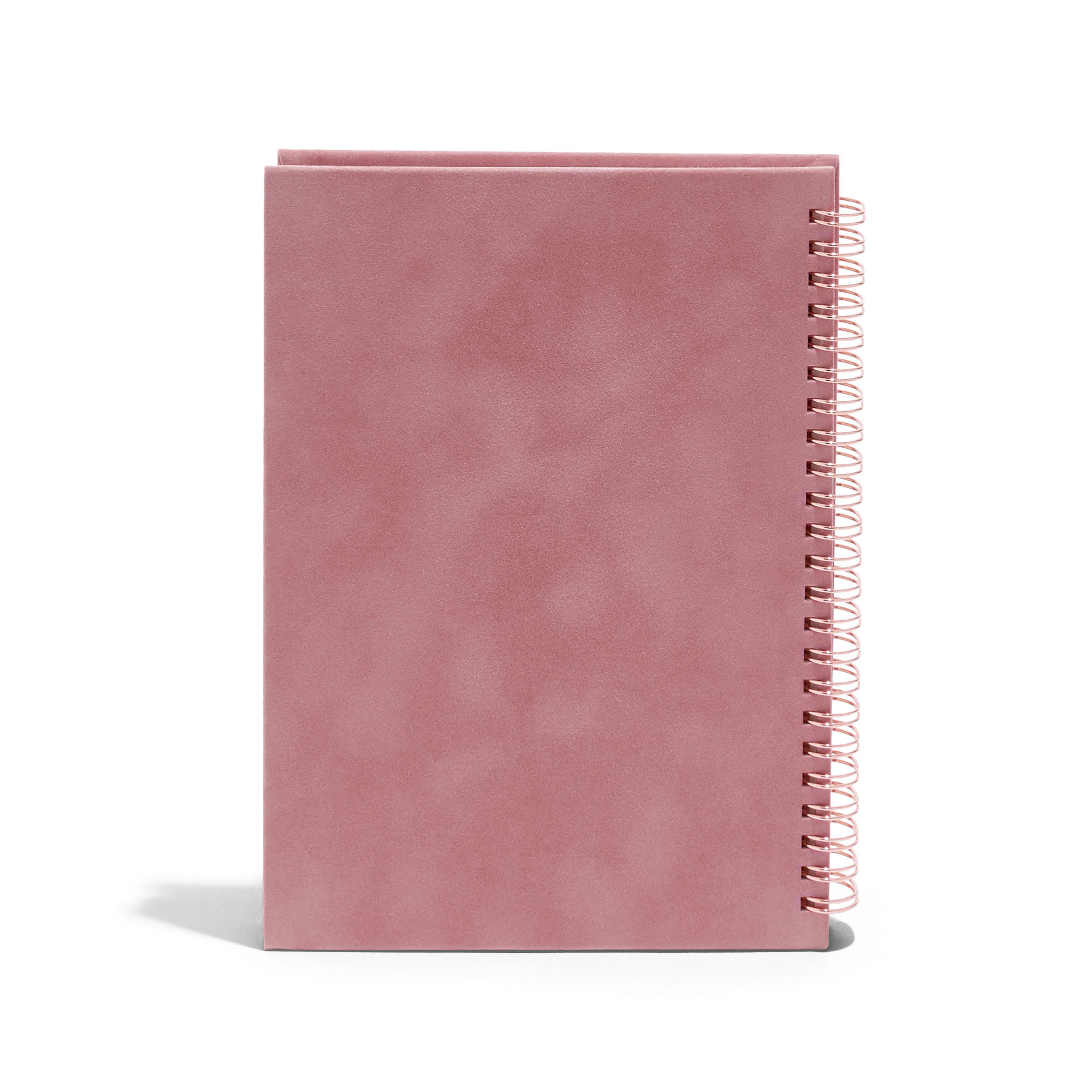 Dove Gray Velvet Medium Spiral Notebook, Notebooks + Journals