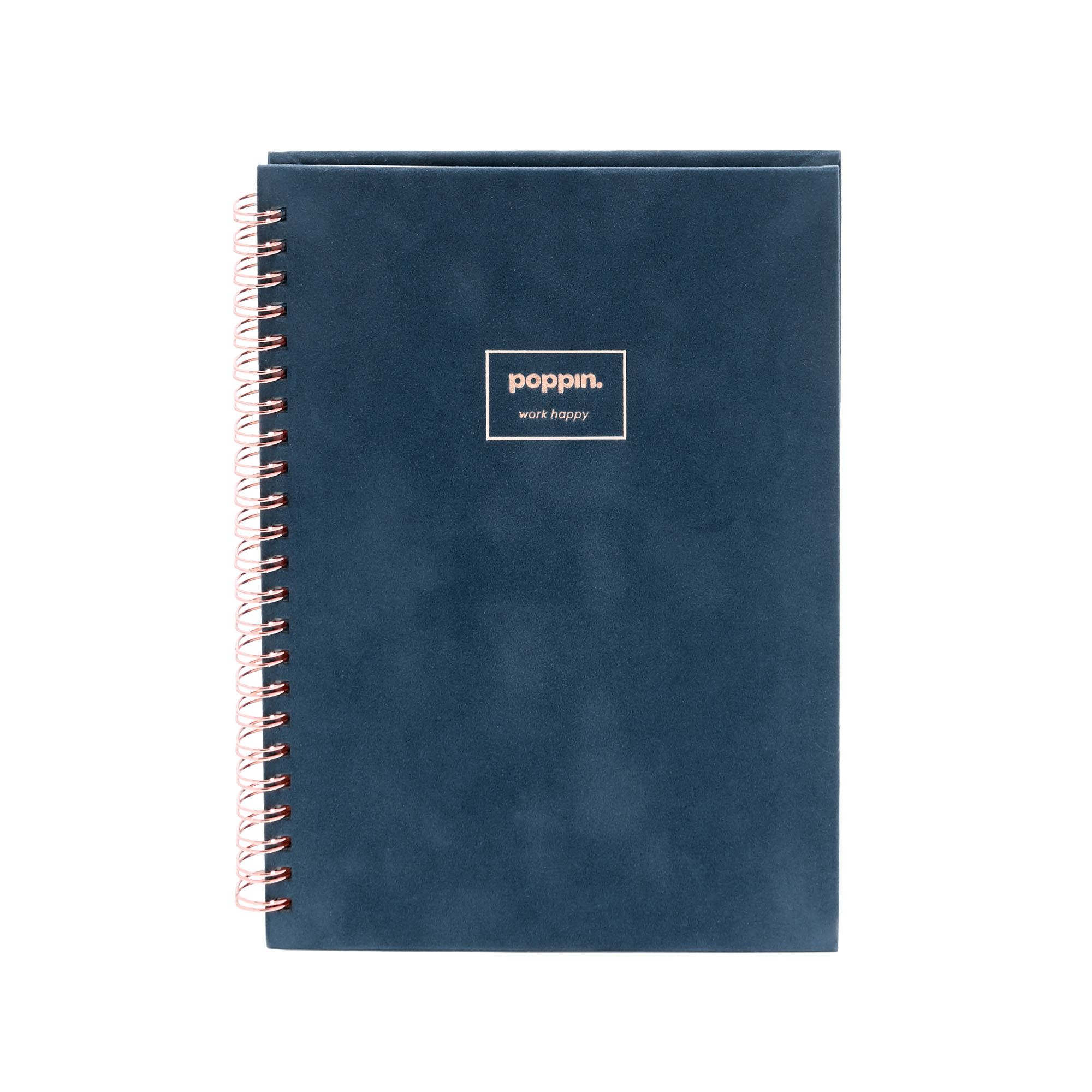 Dove Gray Velvet Medium Spiral Notebook