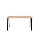 Series A Single Desk for 1, Natural Oak, 57", Charcoal Legs,Natural Oak,hi-res