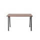 Series A Single Desk for 1, Walnut, 47", Charcoal Legs,Walnut,hi-res