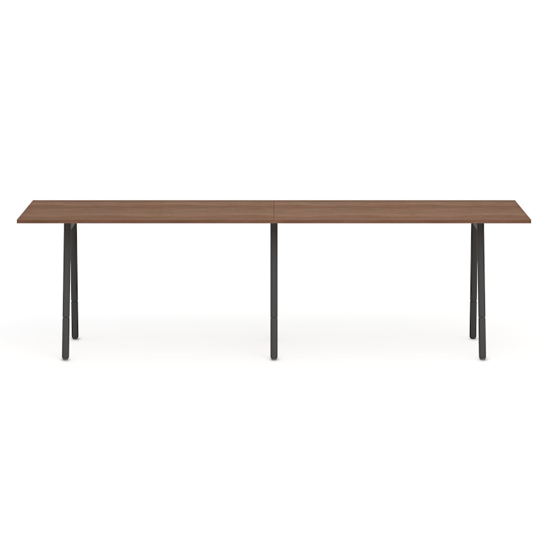 Series A Standing Table, Walnut, 144x36", Charcoal Legs,Walnut,hi-res image number 2.0