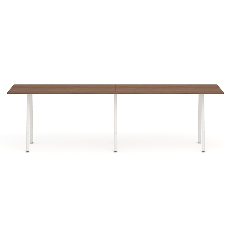 Series A Standing Table, Walnut, 144x36", White Legs,Walnut,hi-res image number 2.0