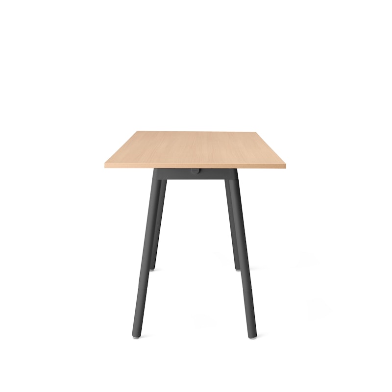 Series A Standing Table, Natural Oak, 72x36", Charcoal Legs,Natural Oak,hi-res image number 3.0
