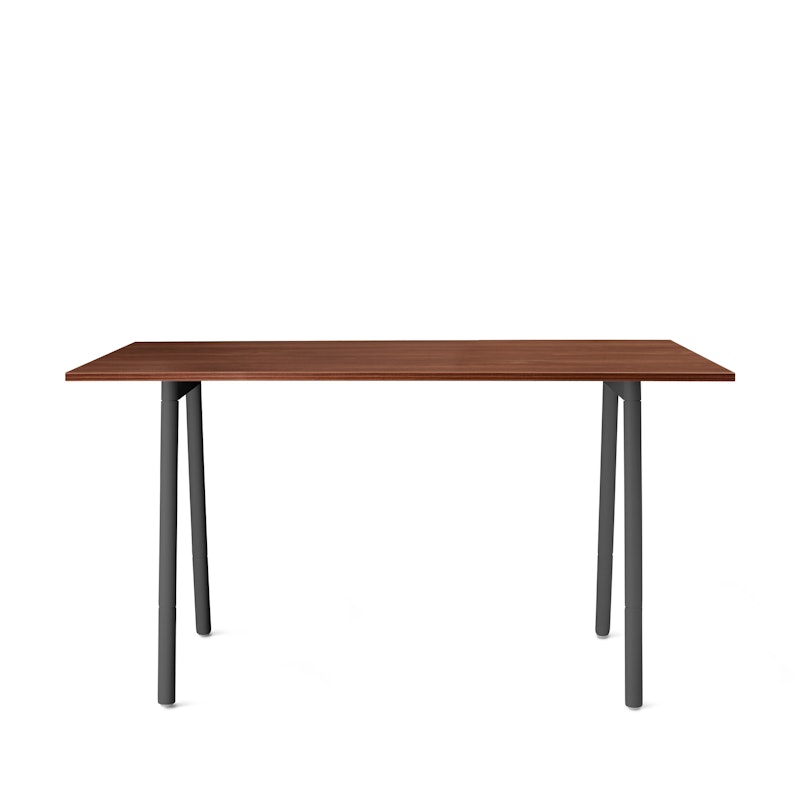Series A Standing Table, Walnut, 72x36", Charcoal Legs,Walnut,hi-res image number 2.0