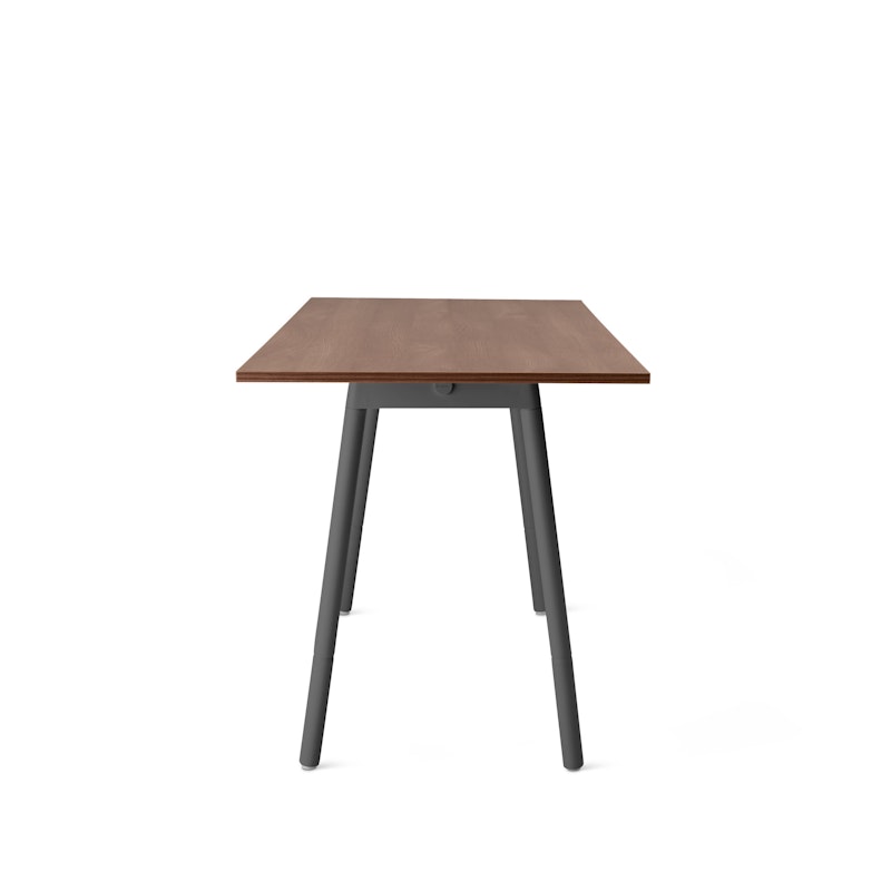 Series A Standing Table, Walnut, 72x36", Charcoal Legs,Walnut,hi-res image number 3.0