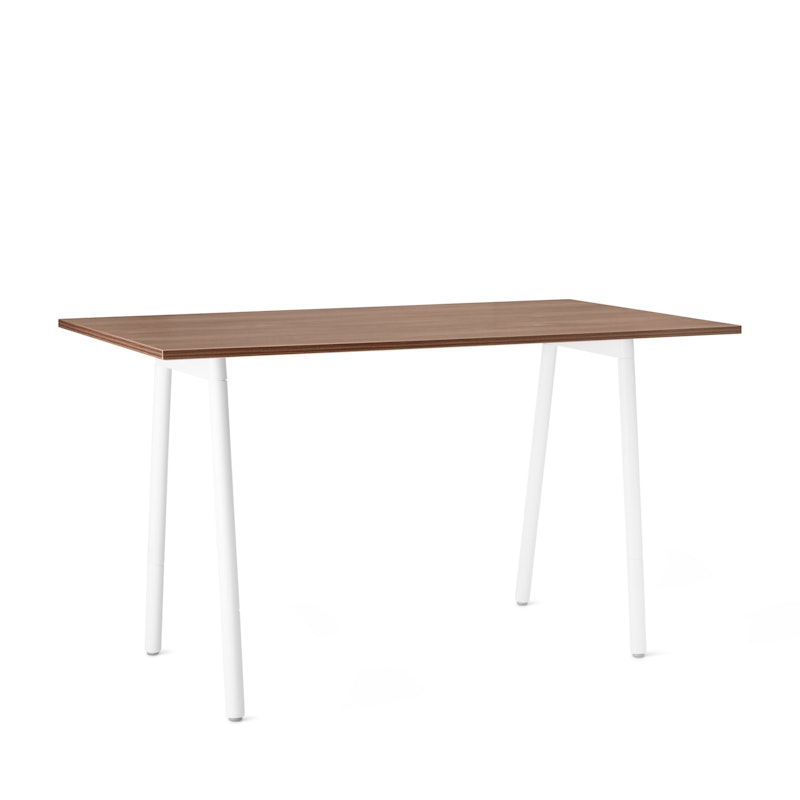 Series A Standing Table, Walnut, 72x36", White Legs,Walnut,hi-res image number 1.0