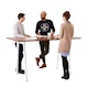 Series A Standing Table, Walnut, 72x36", White Legs,Walnut,hi-res