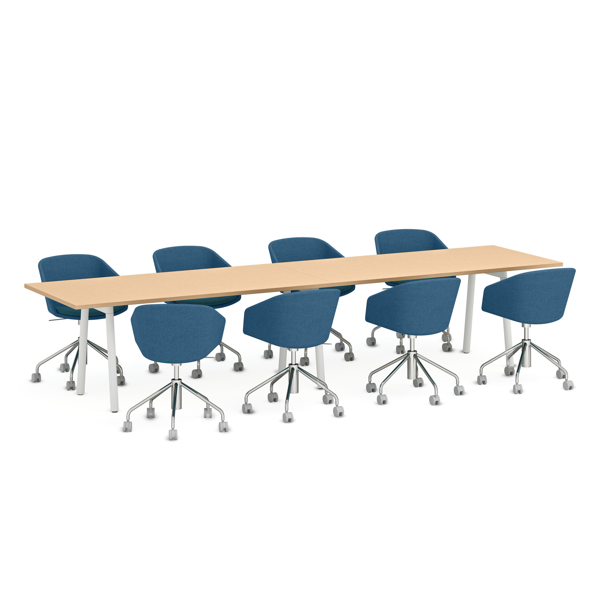 Series A Conference Table, White Legs