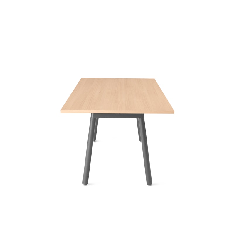 Series A Conference Table, Natural Oak, 72x36", Charcoal Legs,Natural Oak,hi-res image number 4