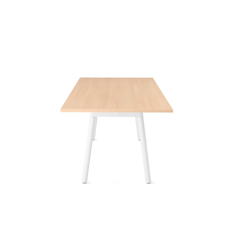 Series A Conference Table, Natural Oak, 72x36", White Legs,Natural Oak,hi-res image number 4