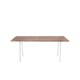 Series A Conference Table, Walnut, 72x36", White Legs,Walnut,hi-res