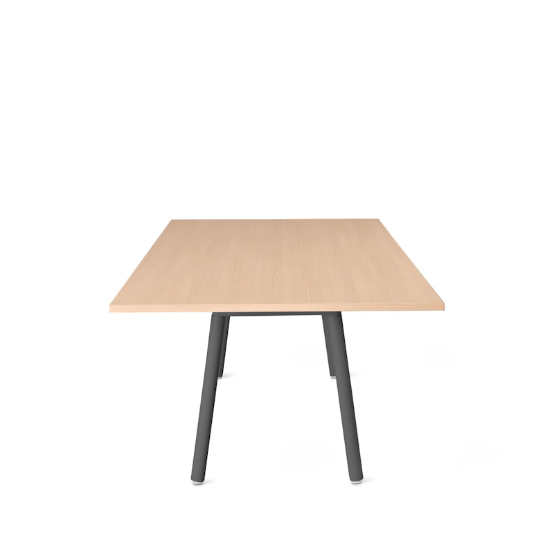 Series A Conference Table, Natural Oak, 96x42", Charcoal Legs,Natural Oak,hi-res image number 3.0