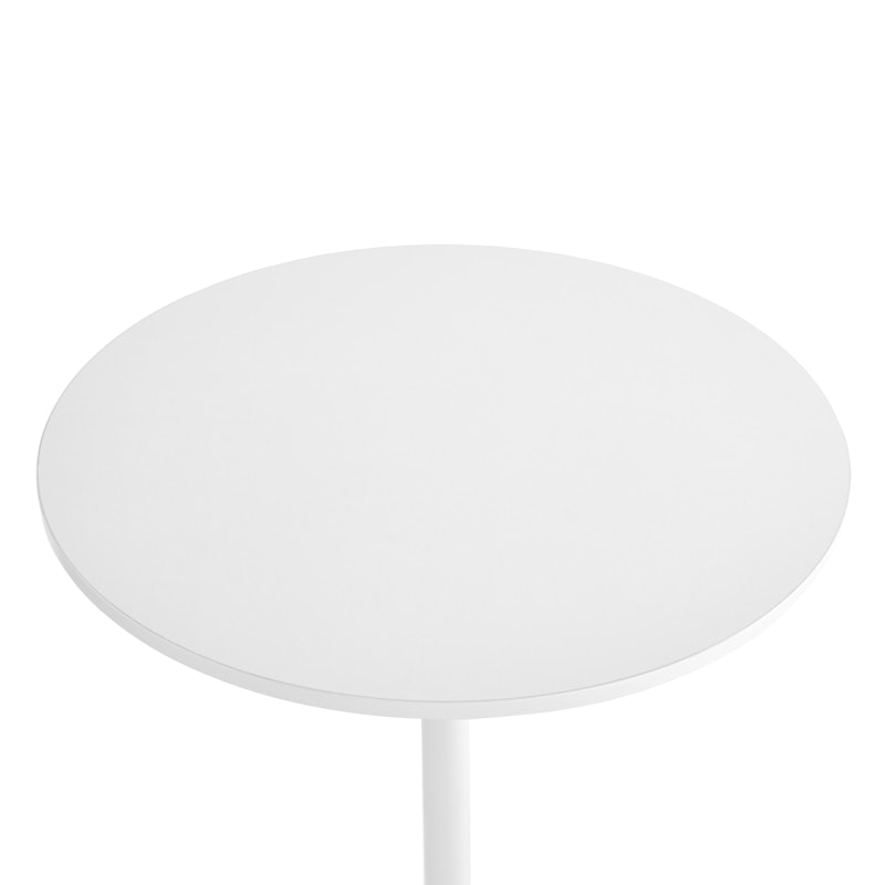 White Tucker Standing Table with Charcoal Base,White,hi-res image number 6.0