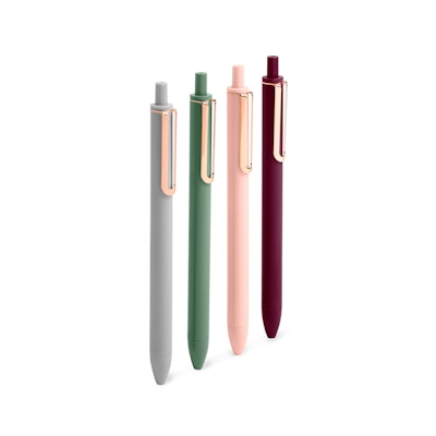 Assorted Jewels Retractable Gel Luxe Pens, Set of 4