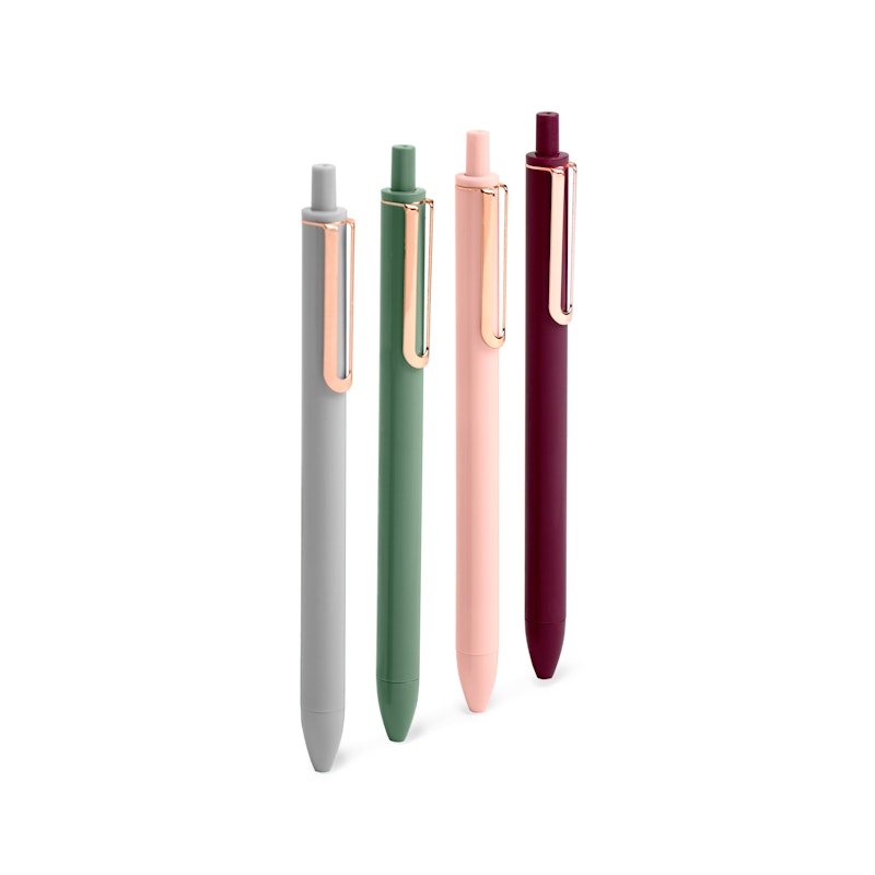 Assorted Jewels Retractable Gel Luxe Pens, Set of 4,,hi-res image number 0.0