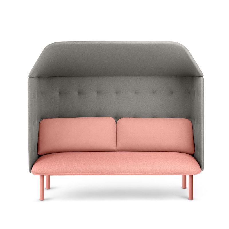 Blush + Gray QT Privacy Lounge Sofa with Canopy,Blush,hi-res image number 1.0
