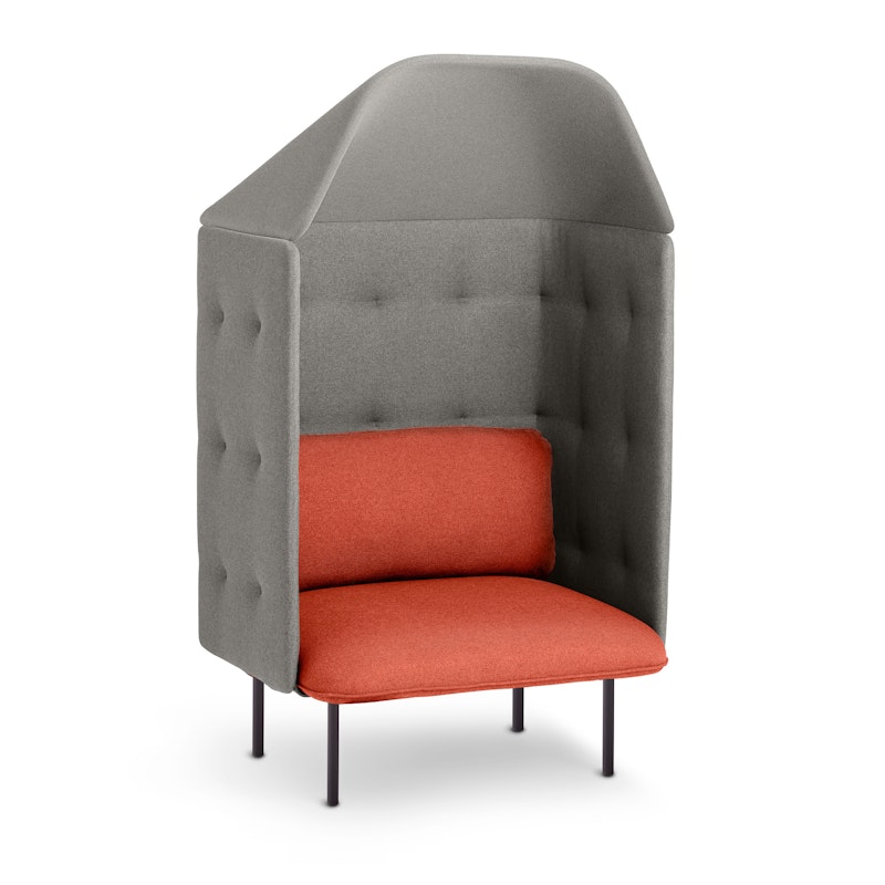 Brick + Gray QT Privacy Lounge Chair with Canopy,Brick,hi-res image number 3.0