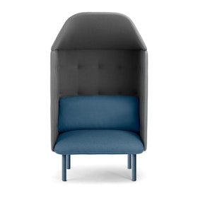 Dark Blue + Dark Gray QT Privacy Lounge Chair with Canopy