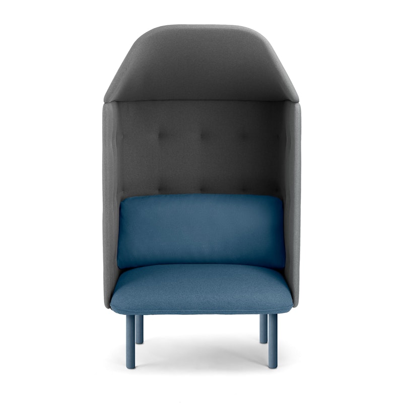 Dark Blue + Dark Gray QT Privacy Lounge Chair with Canopy,Dark Blue,hi-res image number 1.0