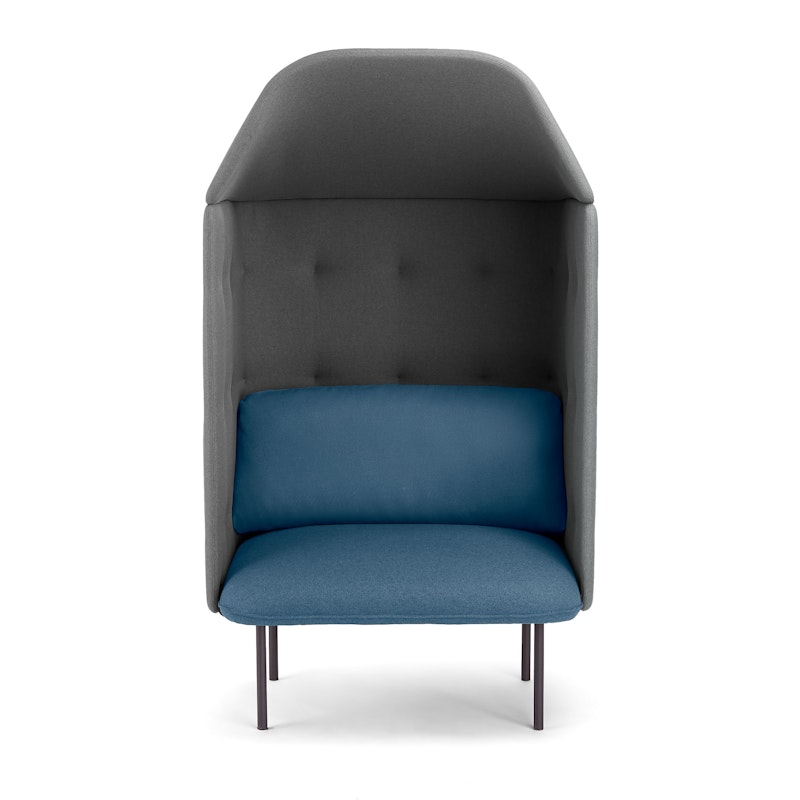 Dark Blue + Dark Gray QT Privacy Lounge Chair with Canopy,Dark Blue,hi-res image number 4.0