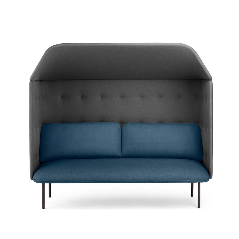 Dark Blue + Dark Gray QT Privacy Lounge Sofa with Canopy,Dark Blue,hi-res image number 4.0