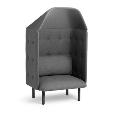 Dark Gray QT Privacy Lounge Chair with Canopy