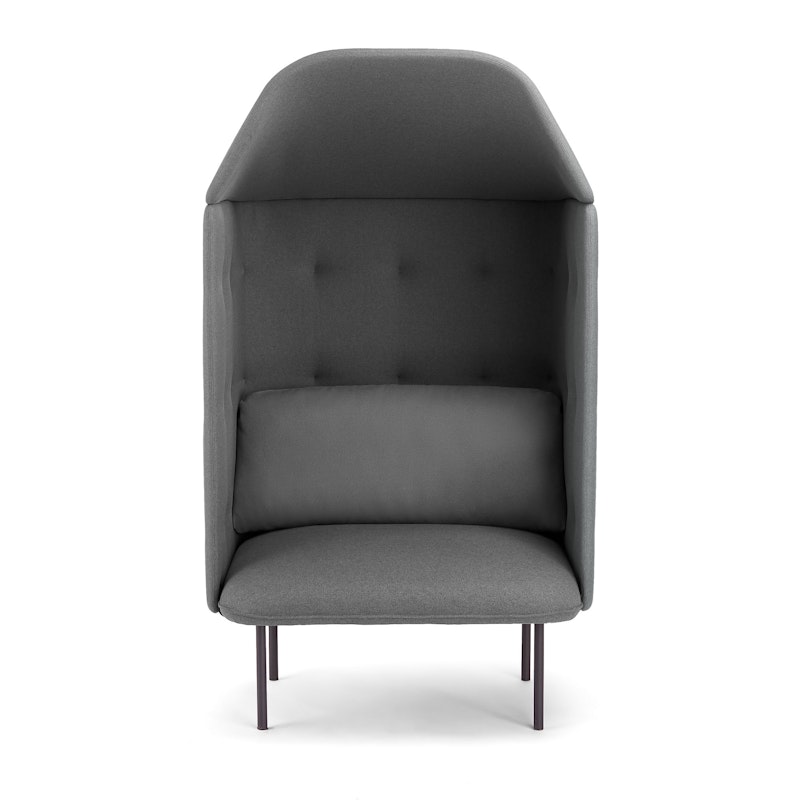 Dark Gray QT Privacy Lounge Chair with Canopy,Dark Gray,hi-res image number 4.0