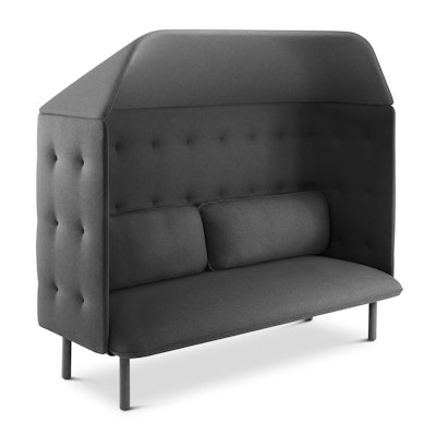 Dark Gray QT Privacy Lounge Sofa with Canopy