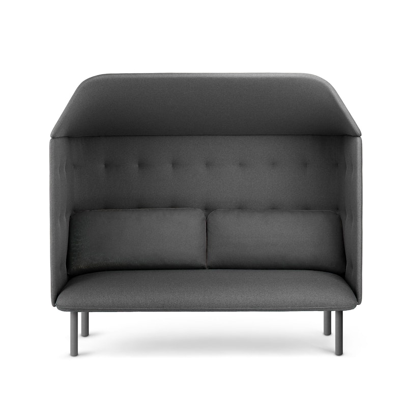 Dark Gray QT Privacy Lounge Sofa with Canopy,Dark Gray,hi-res image number 2