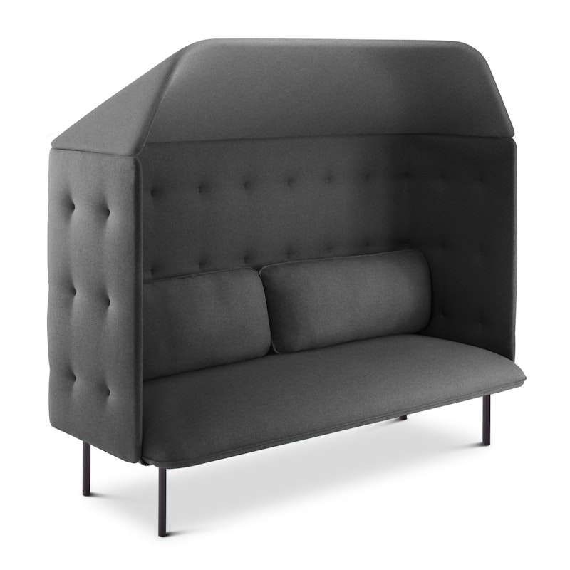 Dark Gray QT Privacy Lounge Sofa with Canopy,Dark Gray,hi-res image number 3.0