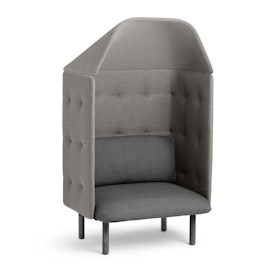 Dark Gray + Gray QT Privacy Lounge Chair with Canopy