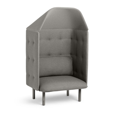 Gray QT Privacy Lounge Chair with Canopy