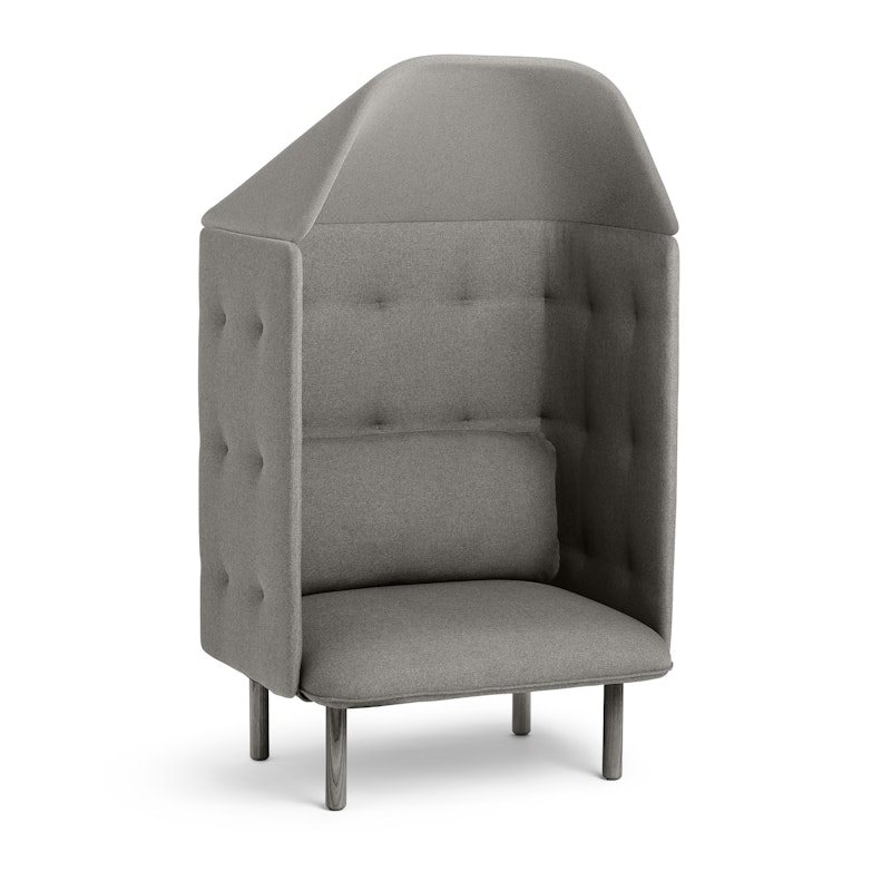 Gray QT Privacy Lounge Chair with Canopy,Gray,hi-res image number 0.0
