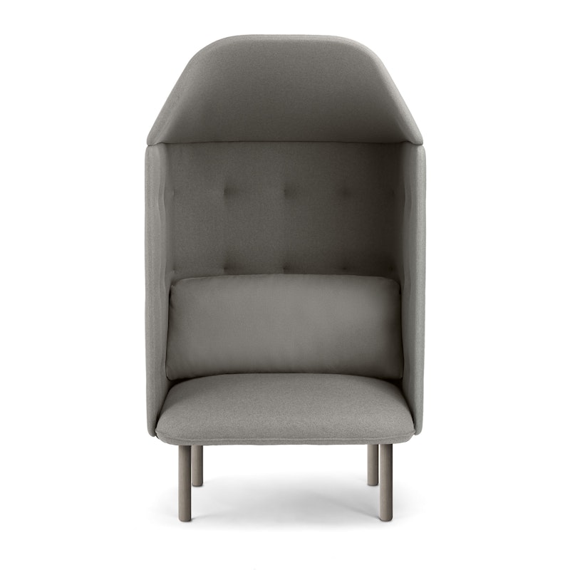 Gray QT Privacy Lounge Chair with Canopy,Gray,hi-res image number 1.0