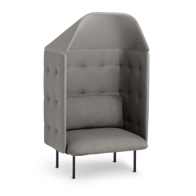 Gray QT Privacy Lounge Chair with Canopy,Gray,hi-res image number 3.0