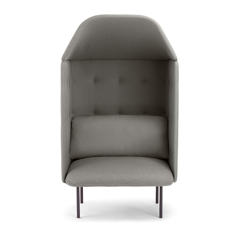 Gray QT Privacy Lounge Chair with Canopy,Gray,hi-res image number 4.0