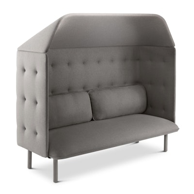Gray QT Privacy Lounge Sofa with Canopy