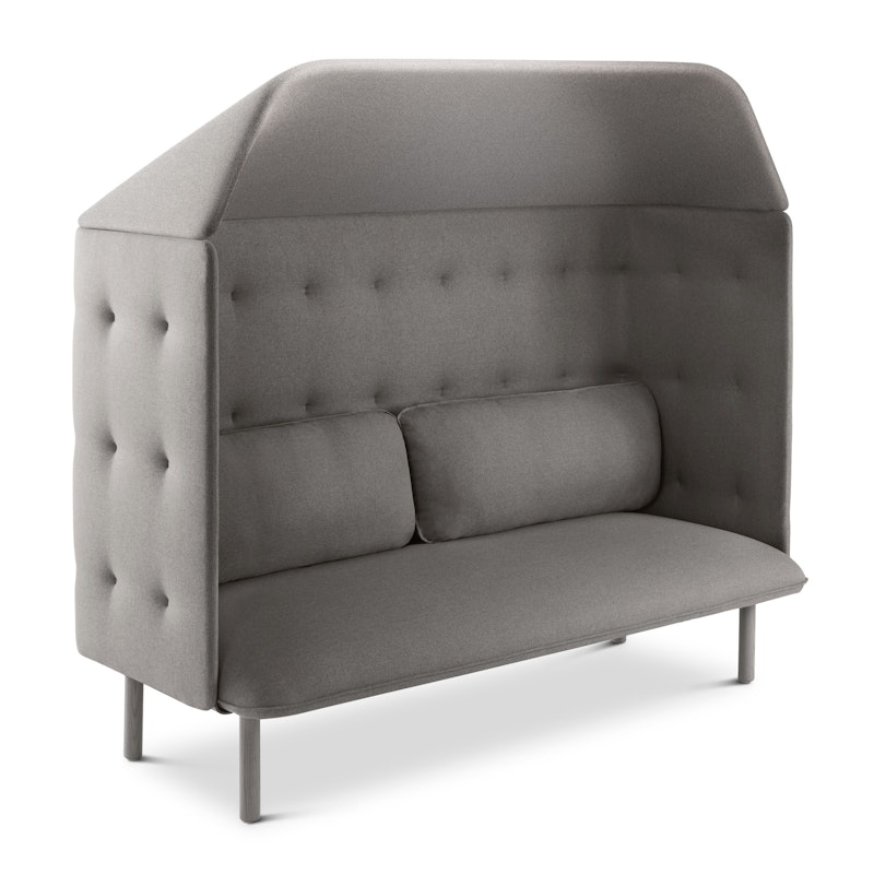 Gray QT Privacy Lounge Sofa with Canopy,Gray,hi-res image number 0.0